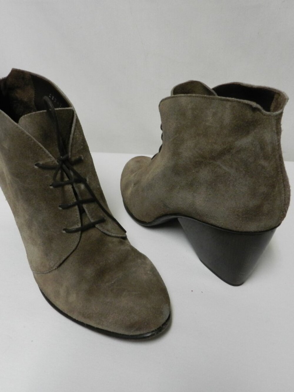 Coclico Suede Size 40 US 8.5 - 9 lace up wedge pump heels boots brown Spain